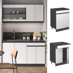 Meuble cuisine R-Line 39719 Anthracite - Blanc