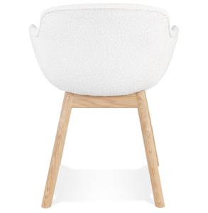 Fauteuil MOUTOU Blanc - Bois massif - 59 x 80 x 54 cm