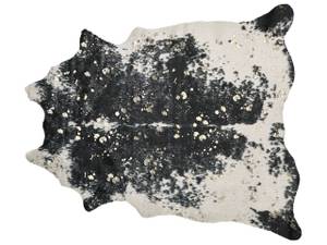 Déco en peau de mouton BOGONG Noir - Doré - Blanc - 150 x 150 x 200 cm