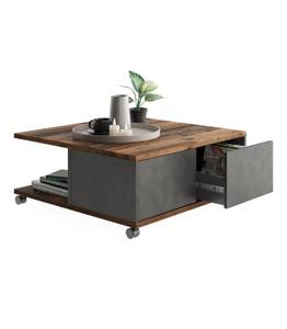 Table Basse Twin Anthracite - Imitation chêne