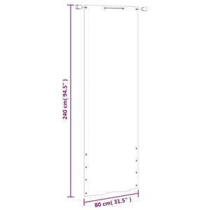 Écran de balcon 3011436-1 Vert clair - 80 x 240 x 1 cm