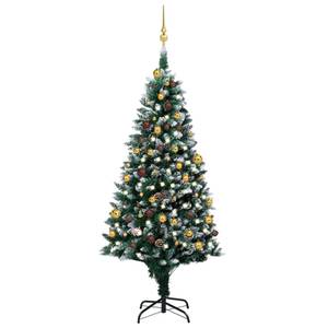 künstlicher Weihnachtsbaum 3009440-1 Bronze - Gold - Grün - Weiß - 100 x 180 x 100 cm