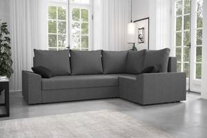 Ecksofa PAULI-PLUS Grau - Holzwerkstoff - 237 x 90 x 161 cm