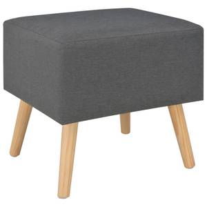 Nachttische 2er Set W979 Grau - Massivholz - 40 x 40 x 35 cm