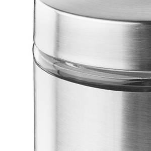 Bocal en verre transparent avec couvercle à visser inox 600 ml