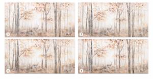Tableau peint Patron of the Forest Beige - Marron - Bois massif - Textile - 120 x 60 x 4 cm