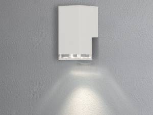 LED Außenwandleuchte Weiß, Höhe 16,5cm Weiß