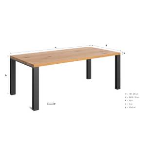 Tisch Fold aus Massivholz 100 x 220 cm