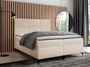 Boxspringbett Fava Beige - Breite: 144 cm