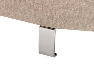 Ecksofa NORREA Beige - Silber - 262 x 81 x 169 cm