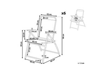 Gartenstuhl LIVO 6-tlg 6er Set