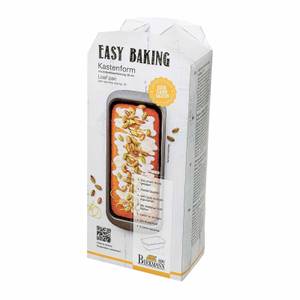 Kastenkuchenform Easy Baking Grau - Metall - 25 x 8 x 1 cm