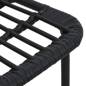 Garten-Essgruppe (3-teilig) 3060243 Schwarz - Kunststoff - Polyrattan - 80 x 74 x 80 cm