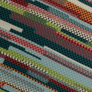 Kissenbezug grün-rot-blau | Streifen | Blau - Textil - 40 x 60 x 40 cm