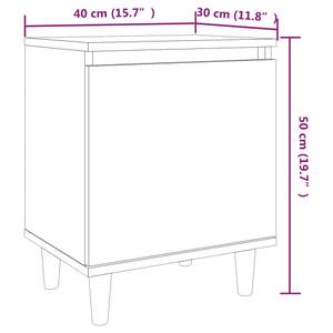 Nachttisch 3008884-1 Raucheiche Dekor