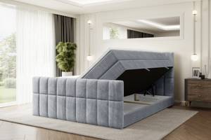 Boxspringbett MIAMI-Z KING Hellgrau - Breite: 160 cm