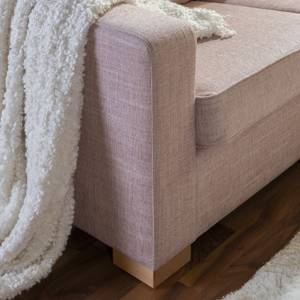 Nebraska Sofa 3-Sitzer Pink - Kunststoff - Textil - Holz teilmassiv - 223 x 88 x 87 cm