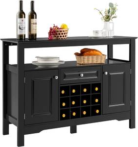 Sideboard Küchenschrank Schwarz