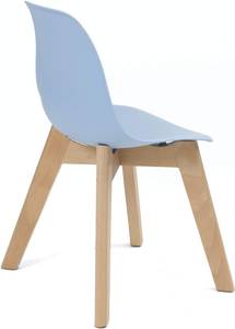 Chaise scandinave enfant JUBA (lot de 2) Bleu