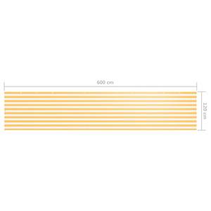 Écran de balcon 3016497-7 Blanc - Jaune - Largeur : 120 cm