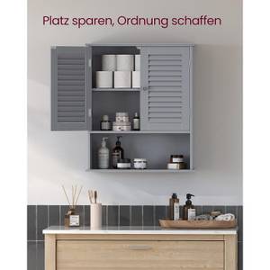 Badezimmerschrank Phnom Penh Grau - Holzwerkstoff - 30 x 82 x 30 cm