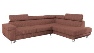 Ecksofa Fonti Cord Rosé - Ecke davorstehend rechts