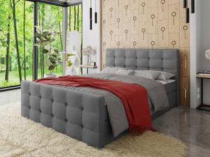 Boxspringbett Milano 1 Grau - Breite: 185 cm