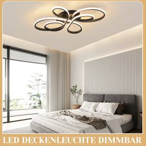 LED Deckenleuchte Alaric Schwarz - 50 x 80 cm