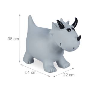 Animal sauteur pour les fans de dinos Noir - Gris - Matière plastique - 51 x 38 x 22 cm