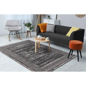 Tapis de salon moderne et design IVO Gris - 80 x 160 cm