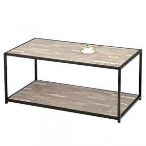 Table basse rectangulaire - FIXI Marron - Bois manufacturé - 112 x 40 x 50 cm