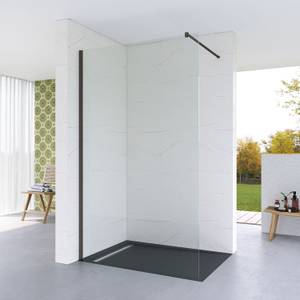 Duschwand Glas Walk in Dusche Grau Grau