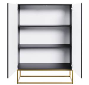 Veldio Highboard Schwarz - Gold