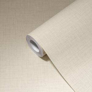 Uni-Tapete Strukturiert Matt Beige Grau Beige - Grau