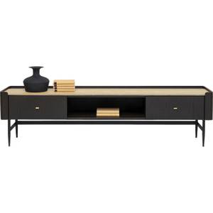 Meuble TV Milano Marron - Bois massif - 200 x 55 x 40 cm