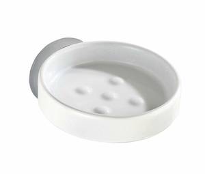 Seifenablage Capri Zinkdruckguss / Keramik - Weiß