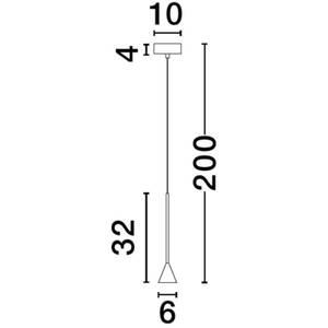 Pendelleuchte NET Höhe: 150 cm