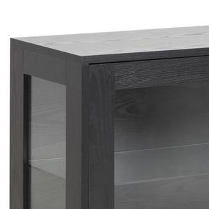 Sideboard Angus Schwarz - Holz teilmassiv - 140 x 82 x 40 cm