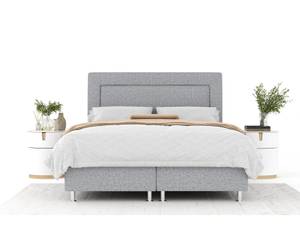 Boxspringbett Laguno Grau - Breite: 180 cm