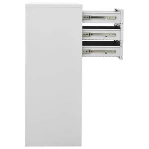 Büroschrank mit Pflanzkasten 3095268 Grau - Metall - 90 x 125 x 40 cm