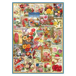 Puzzle Blumensamenkatalog 1000 Teile Papier - 26 x 6 x 36 cm