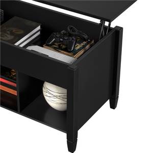 Couchtisch Lift-Top-Design Schwarz