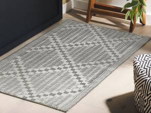 Tapis d'extérieur JALNA Gris - Blanc