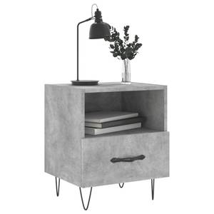 Modern Nightstand with Storage Beton Dekor