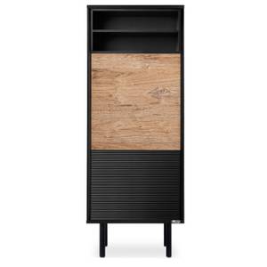 Regale LOFTY TV/HiFi-Einlage Schwarz - Eiche Dekor