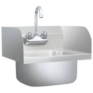 Waschbecken AW845 Silber - Metall - 40 x 40 x 40 cm