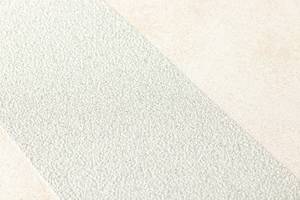 Streifentapete Silber Creme Vliestapete Grau - Silber - Weiß - Kunststoff - Textil - 53 x 1005 x 1 cm
