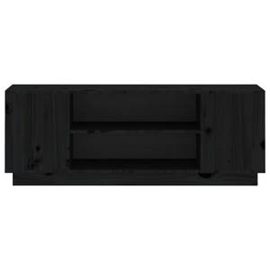 TV-Schrank D948 Schwarz - Massivholz - 35 x 41 x 110 cm