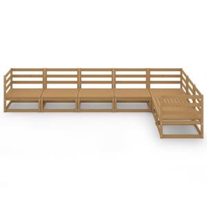 Gartenmöbel-Set 3009821-1 (7-teilig) Braun - Massivholz - Holzart/Dekor - 70 x 67 x 70 cm