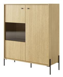 Stauraumvitrine SCANDI Braun - Holzwerkstoff - 107 x 124 x 40 cm